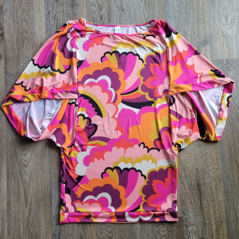 Trina Turk Fan Faire Swim Tunic Dress Size Large